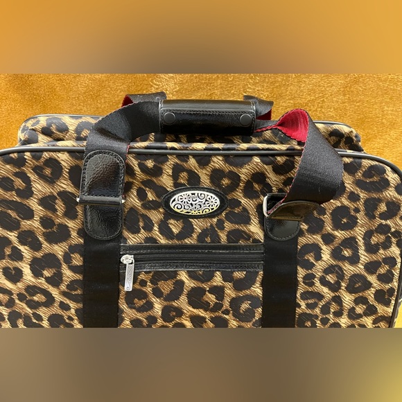 BRIGHTON AFRICA STORIES COLLECTION LEOPARD PRINT ROLLING WEEKENDER BAG - Picture 6 of 14
